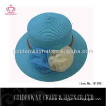 2013 Girl's Sun Hat With Flower Decoration